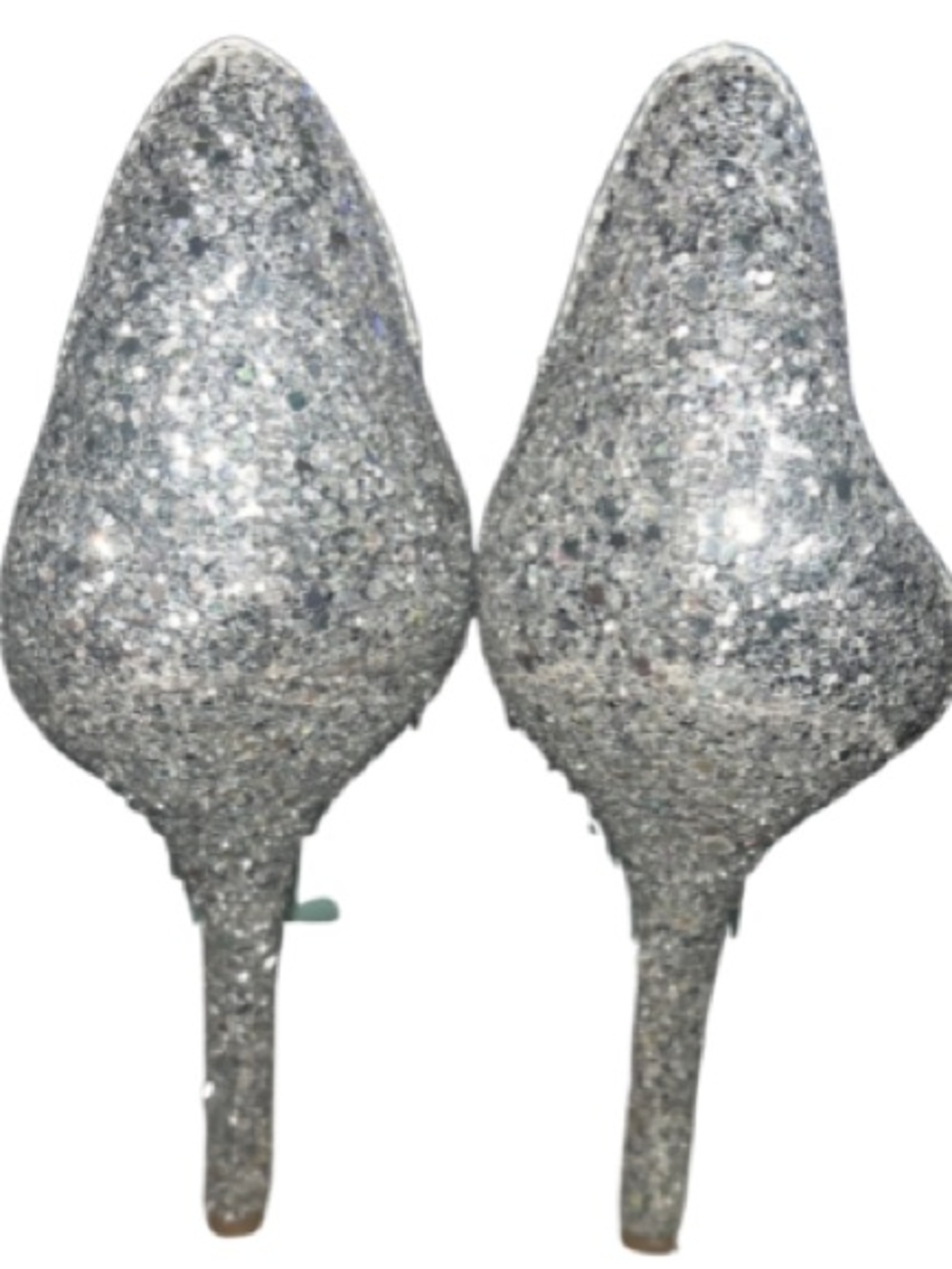 Blue by Betsey Johnson
"Stela" Silver Glitter Mesh Pumps 9.5 - Picture 7 of 10